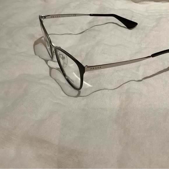 THIS WAS SOLD! TWO PRADA EYEGLASSES: Silver/Black and Gold/Rich Brown - Picture 5 of 8